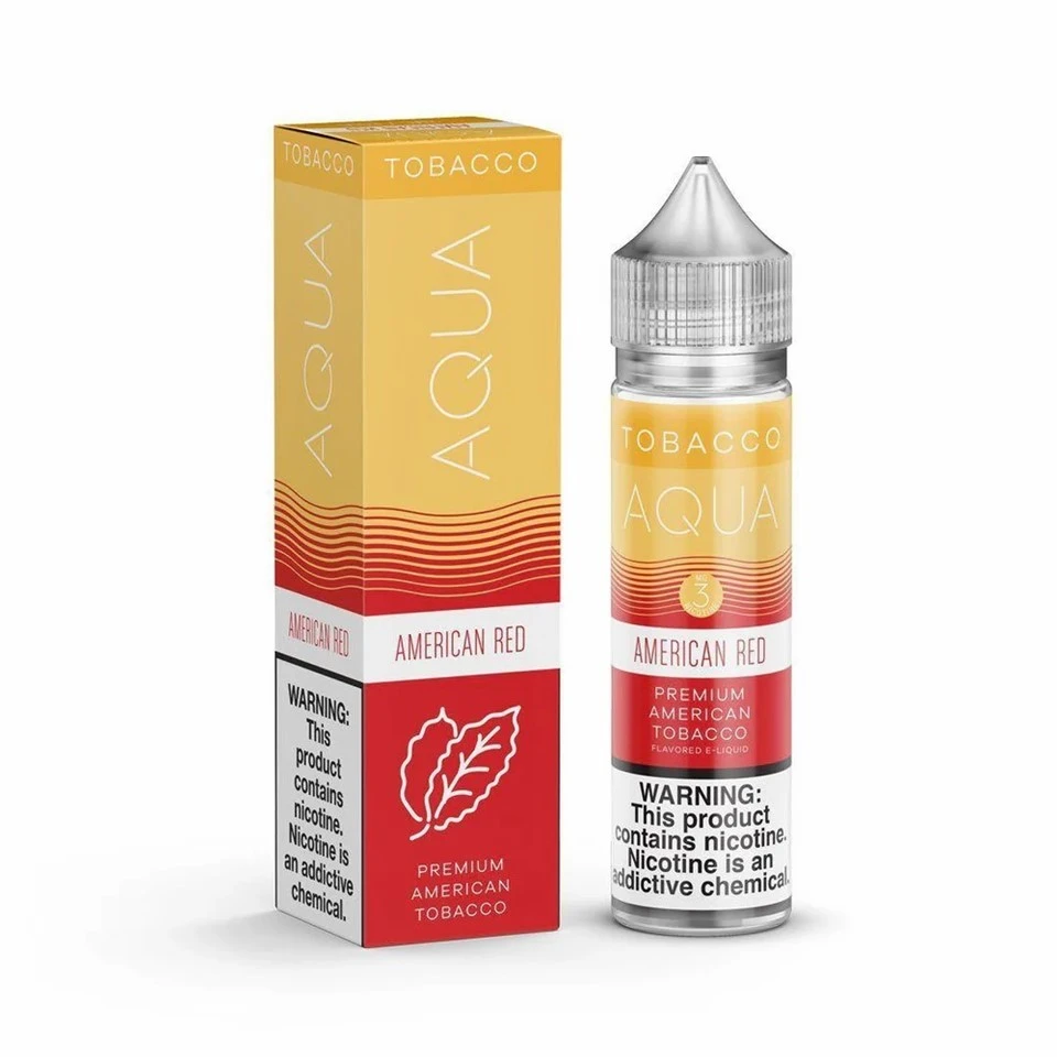 Aqua Tobacco Meiriceánach Dearg 60ml Eliquid