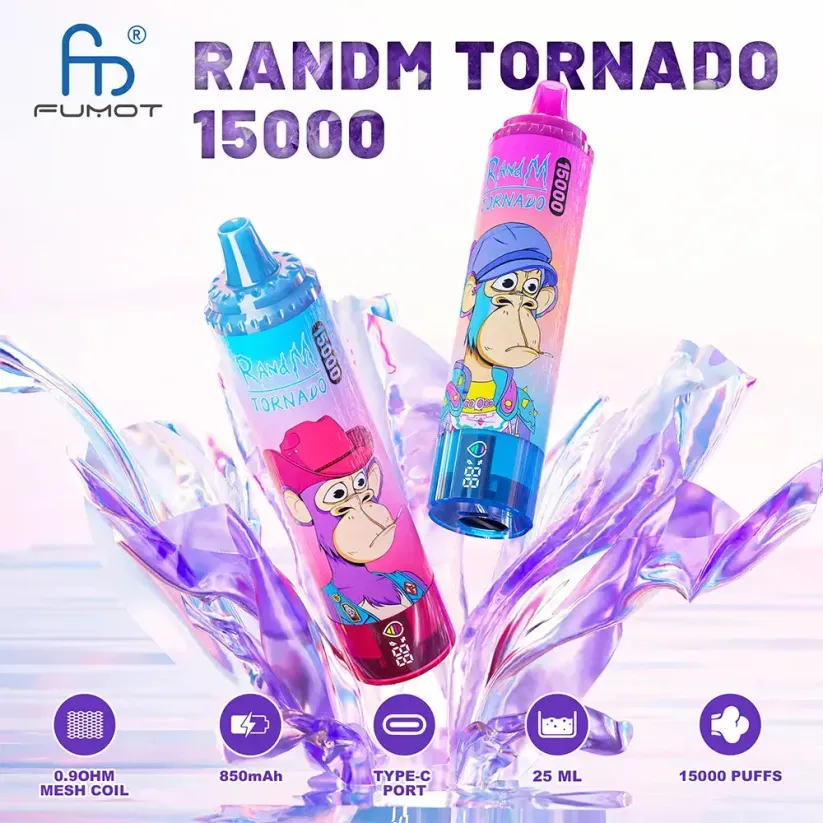 Vape Indiúscartha Fumot 15000 Tornado